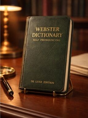 Vintage Green Vest Pocket Webster Dictionary
